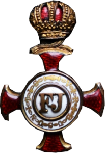 Krzyż Zasługi Cywilnej - złoty z koroną - insygnium.png